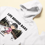 Life Behind Bars - Personalized Shirt - Birthday, Motivation Gift For Her, Girl, Woman, Cyclist, Biker