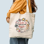 Life Is Better At The Beach - Personalized Tote Bag - Birthday, Vacation Gift For Her, Summer Gift, Beach Lover, Beach Essential Bag
