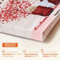 Life Is Better With Brothers & Sisters - Sitting Family - Red Tree 2 - Personalized Poster/Wrapped Canvas