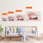 Life Is Better With Brothers & Sisters - Sitting Family - Red Tree 2 - Personalized Poster/Wrapped Canvas