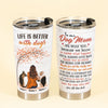 Life Is Better With Dogs, Best Dog Mom Ever, Personalized Tumbler Cup, Gift For Dog Lovers-Macorner