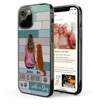 Life Is Better With Fur Babies - Personalized Clear Phone Case