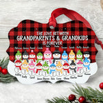 Life Is Better With Grandkids - Personalized Aluminum Ornament