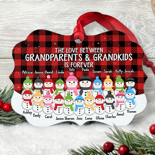 Life Is Better With Grandkids - Personalized Aluminum Ornament