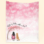 Life Is Better With Pets Around - Personalized Blanket