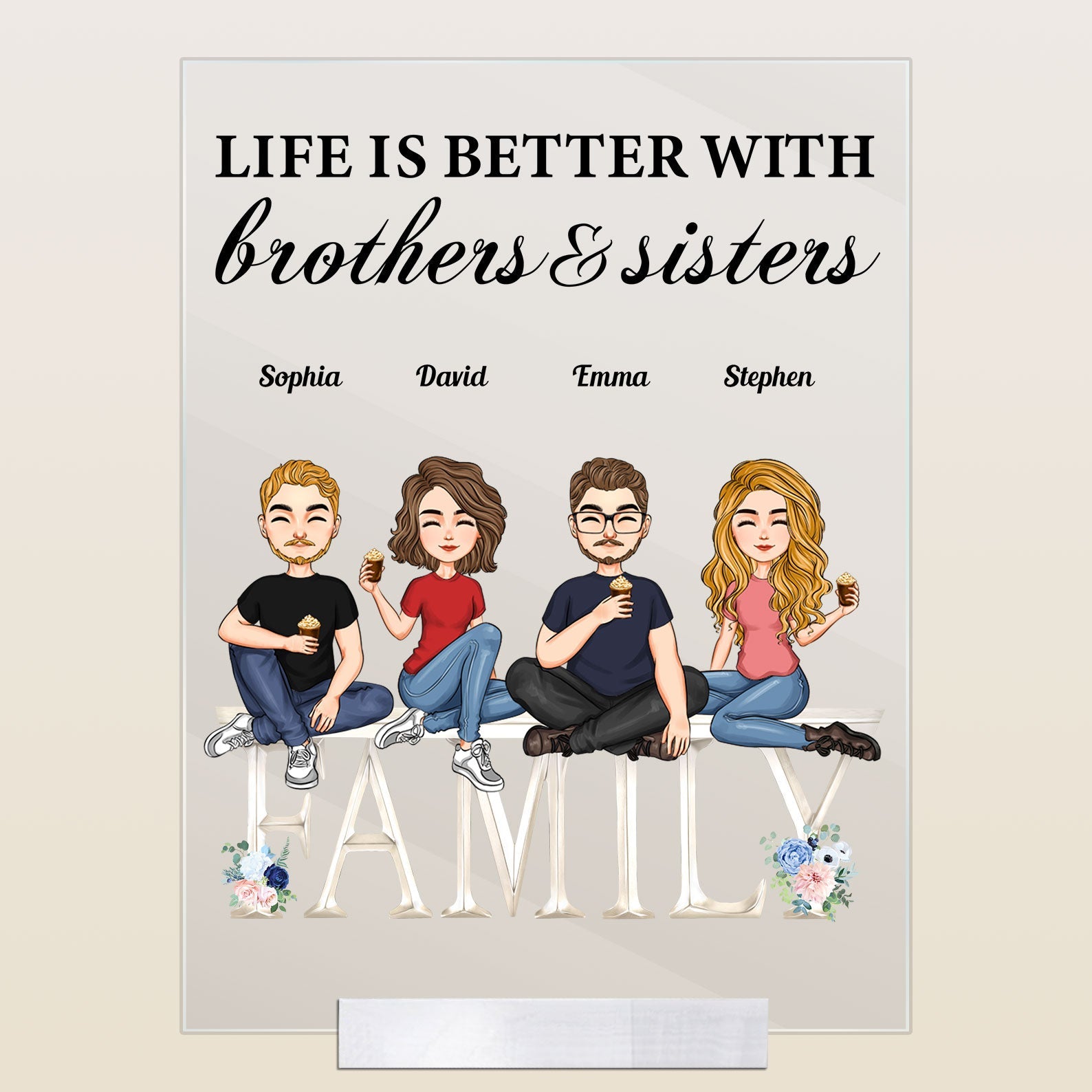 Personalised couple illustration, best friends or sibilings. birthday digital drawing caricature with sisters or sale brothers christmas art gift