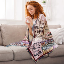 Life Is Better With Sisters - Personalized Blanket