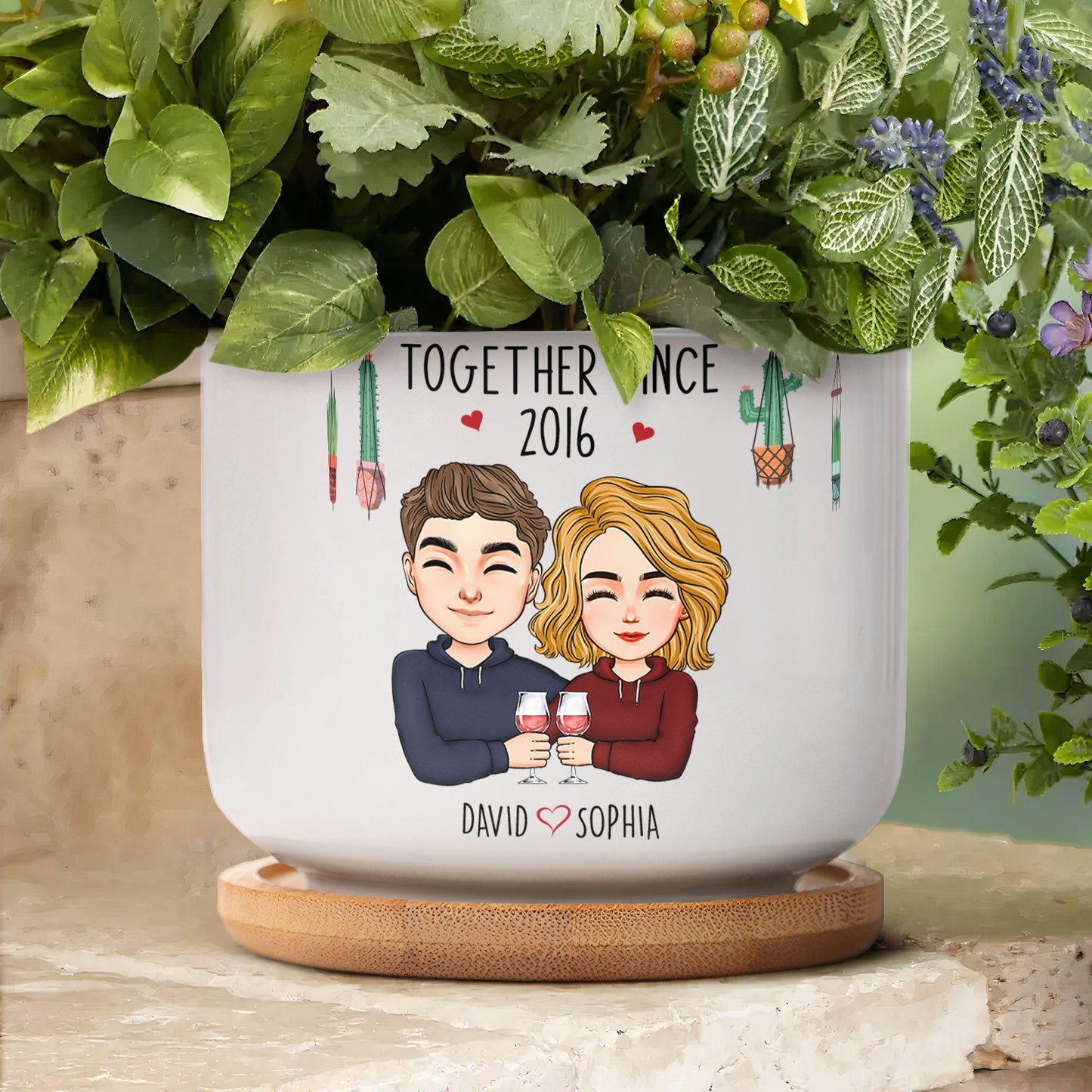 Life Would Succ Without You - Personalized Ceramic Plant Pot