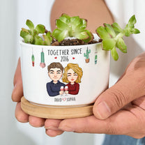 Life Would Succ Without You - Personalized Ceramic Plant Pot