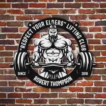 Lifting Club - Personalized Custom Shaped Metal Sign