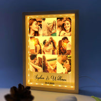 Light Box For Couple Love - Personalized Photo Frame Light Box - Anniversary Gifts For Her, Him