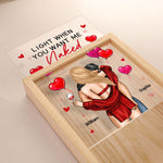 Light When You Want Me Naked Couples - Personalized Frame Light Box