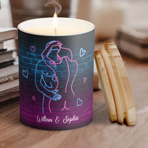 Light When You Want Me Naked Couples - Personalized Candle