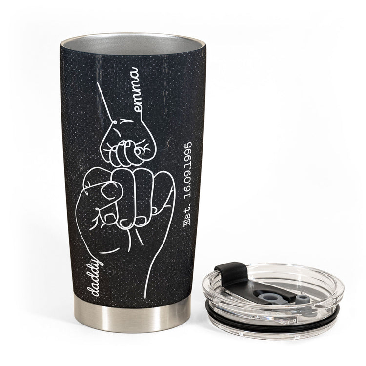 Like Father Like Daughter Oh Crap  - Personalized Tumbler Cup - Father's Day, Birthday Gift For Dad, Father, Daughter 