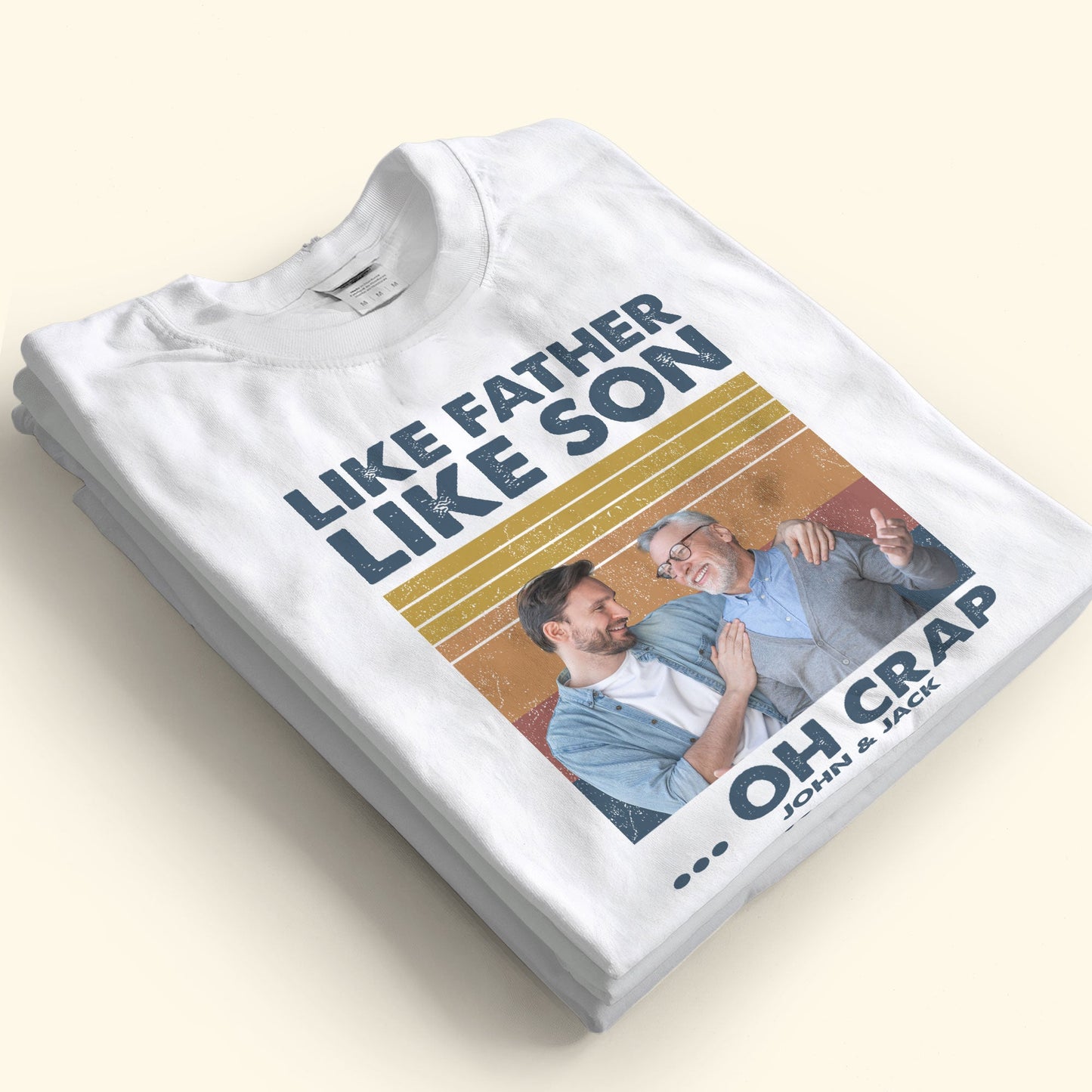 Like Father Like Son - Personalized Photo Shirt