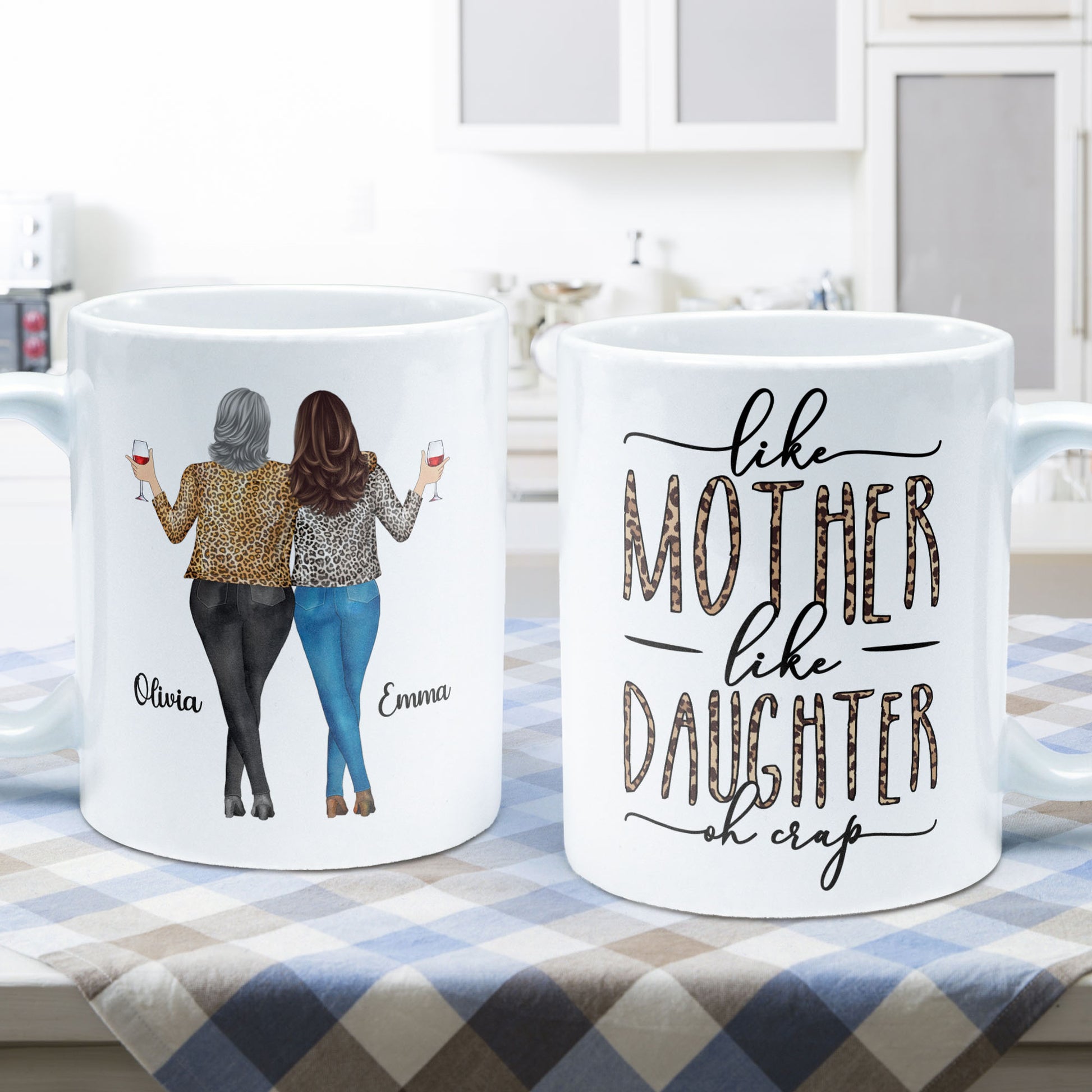 Like Mom Like Daughter Oh Crap - Personalized Mug – Macorner