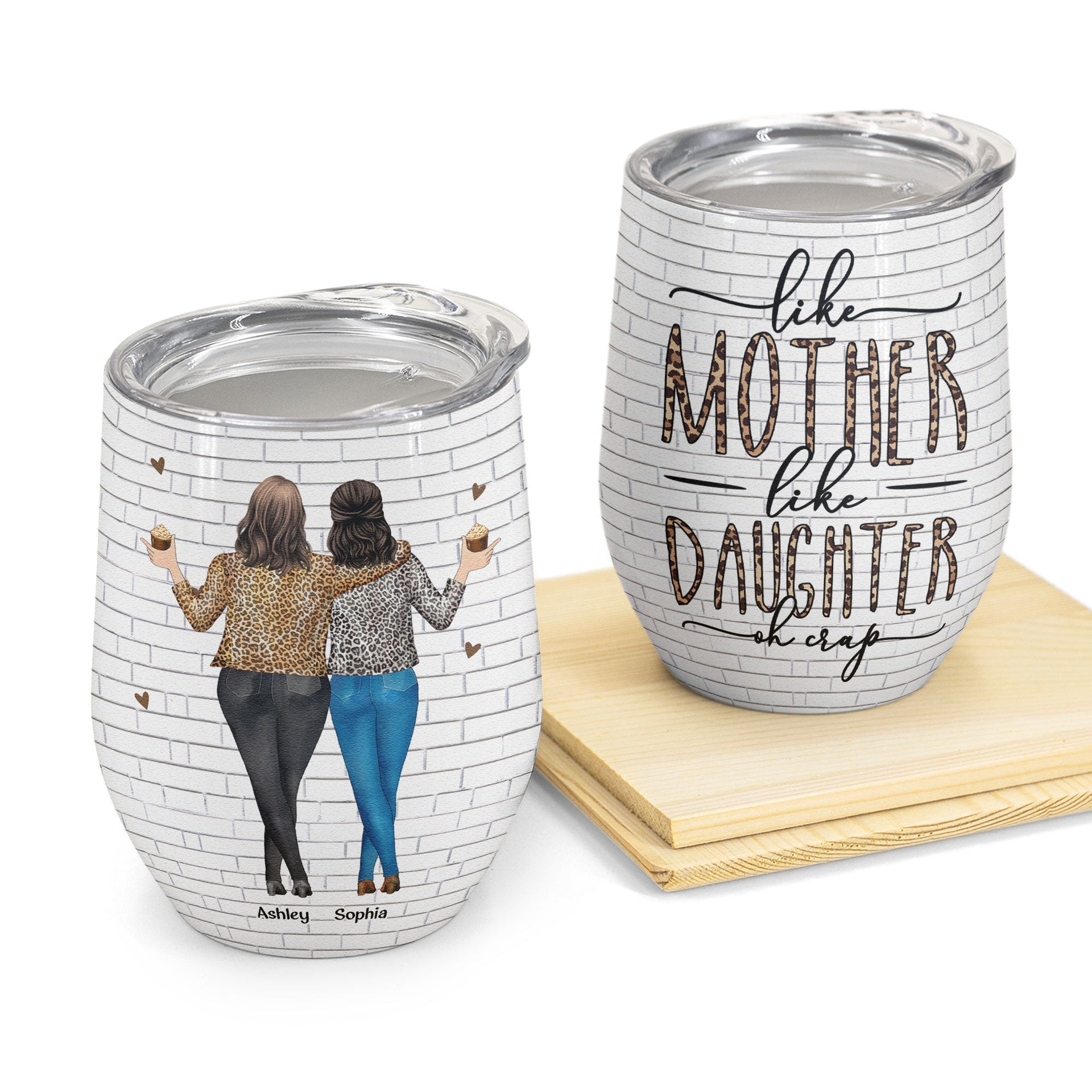 Personalized Mother's Day Tumblers, Stemless Wine Tumbler 12 Oz, Mom  Tumbler Gift, Mothers Day Gifts