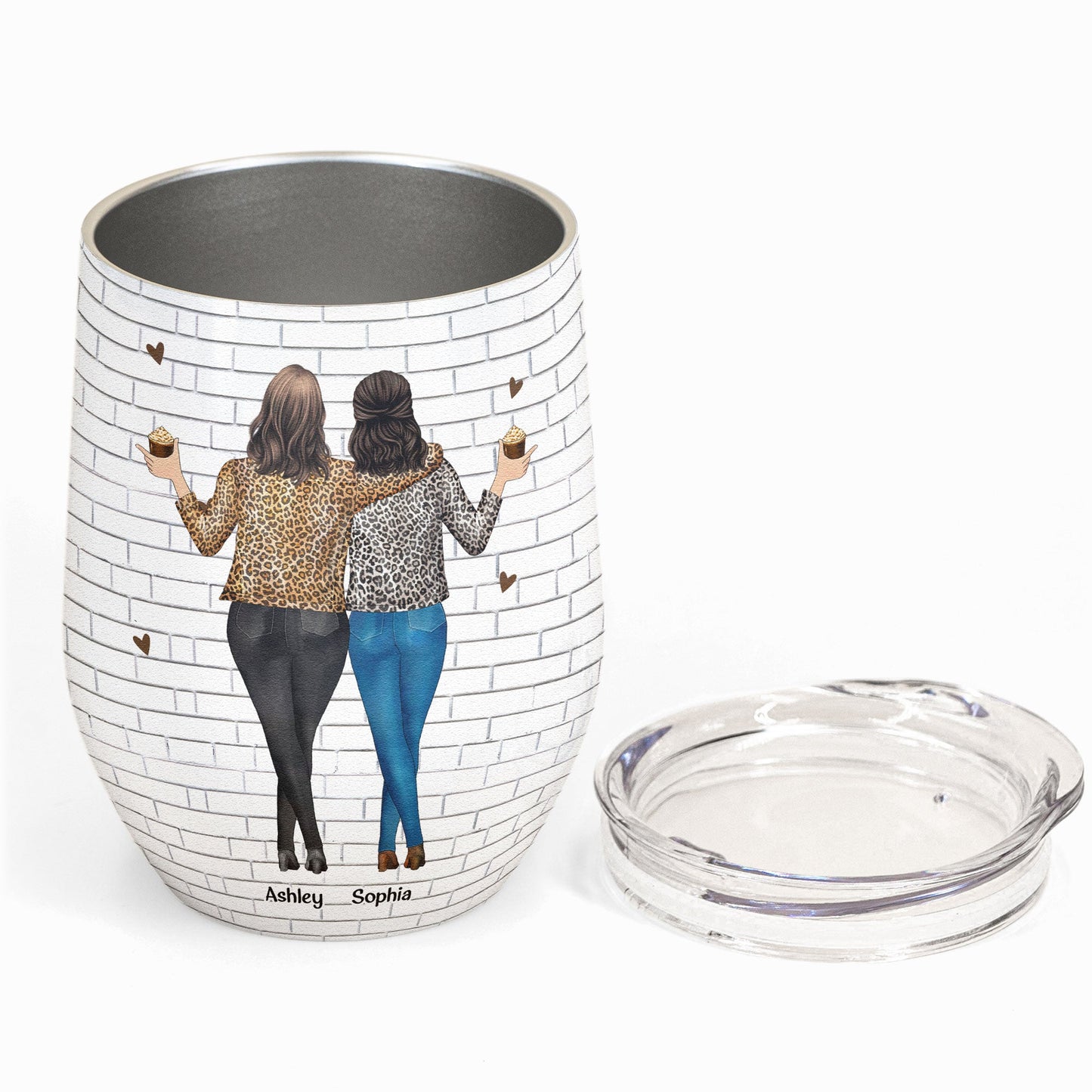 Like Mother Like Daughter - New Version - Personalized Tumbler Cup - Birthday, Loving Gift For Mother, Mom, Daughter - Drunk Woman