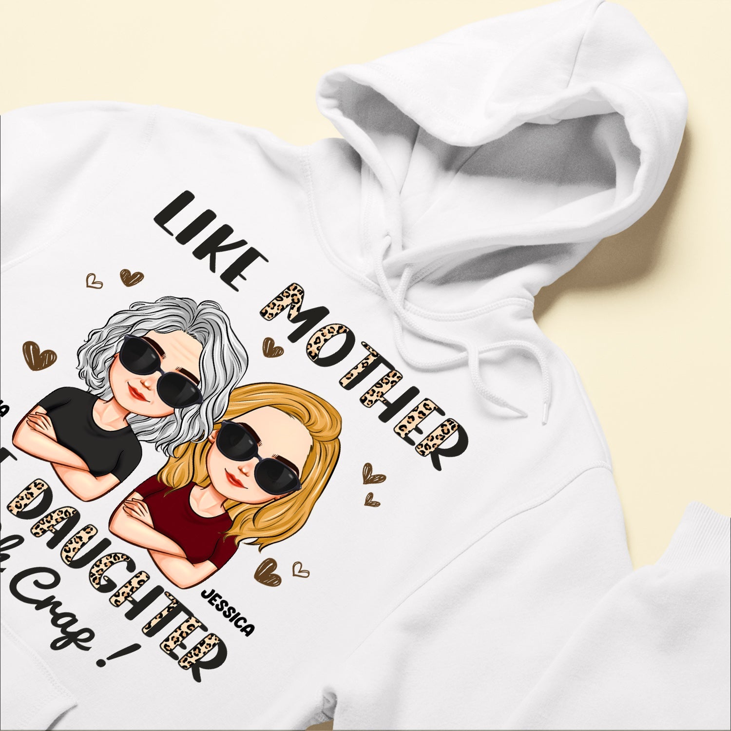 Like Mother Like Daughter Oh Crap Leopard - Personalized Shirt - Mothe –  Macorner
