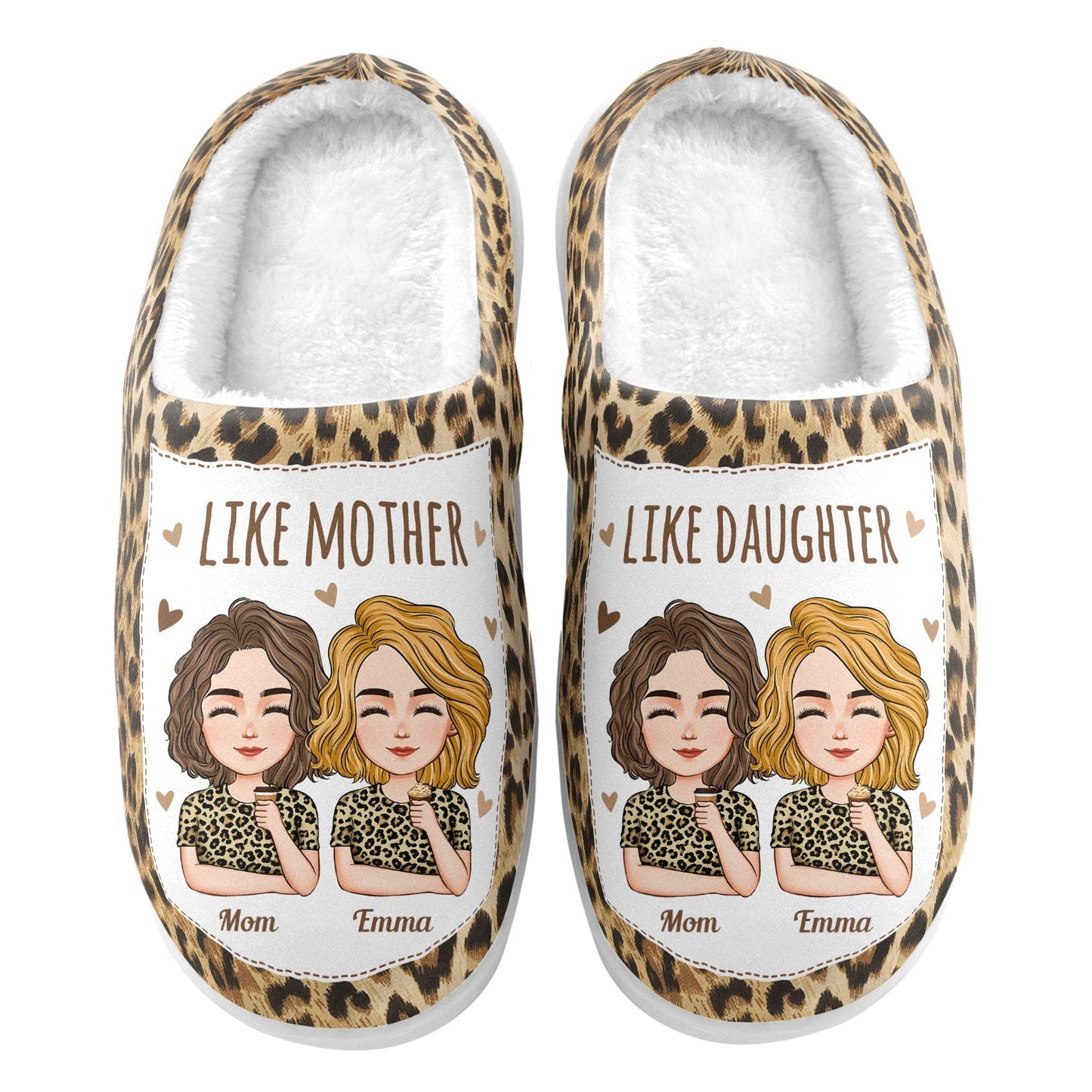 Like Mother Like Daughter - Personalized Slippers