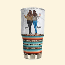 Like Mother Like Daughter Uh Oh Leopard Version - Personalized 30oz Tumbler - Funny Birthday Gift For Mom, Wife, Daughters, Sisters