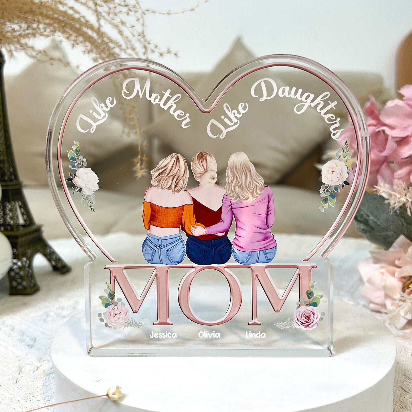 Like Mother Like Daughters Mother's Day Gift - Personalized Acrylic Plaque