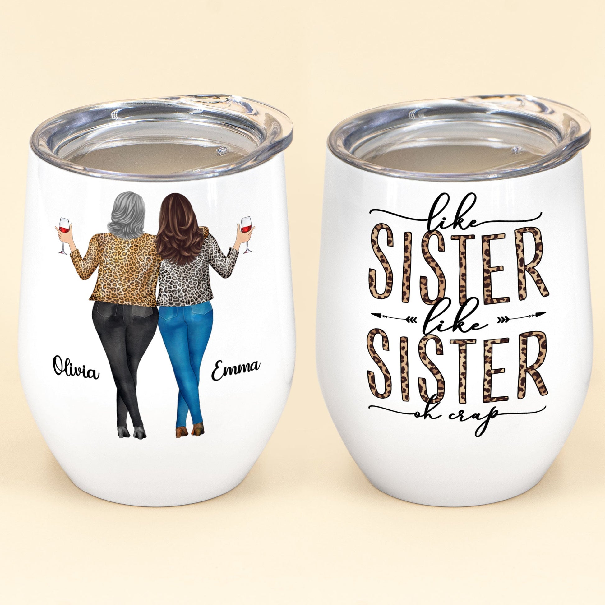  Best Sister Ever Insulated Stainless Steel Wine