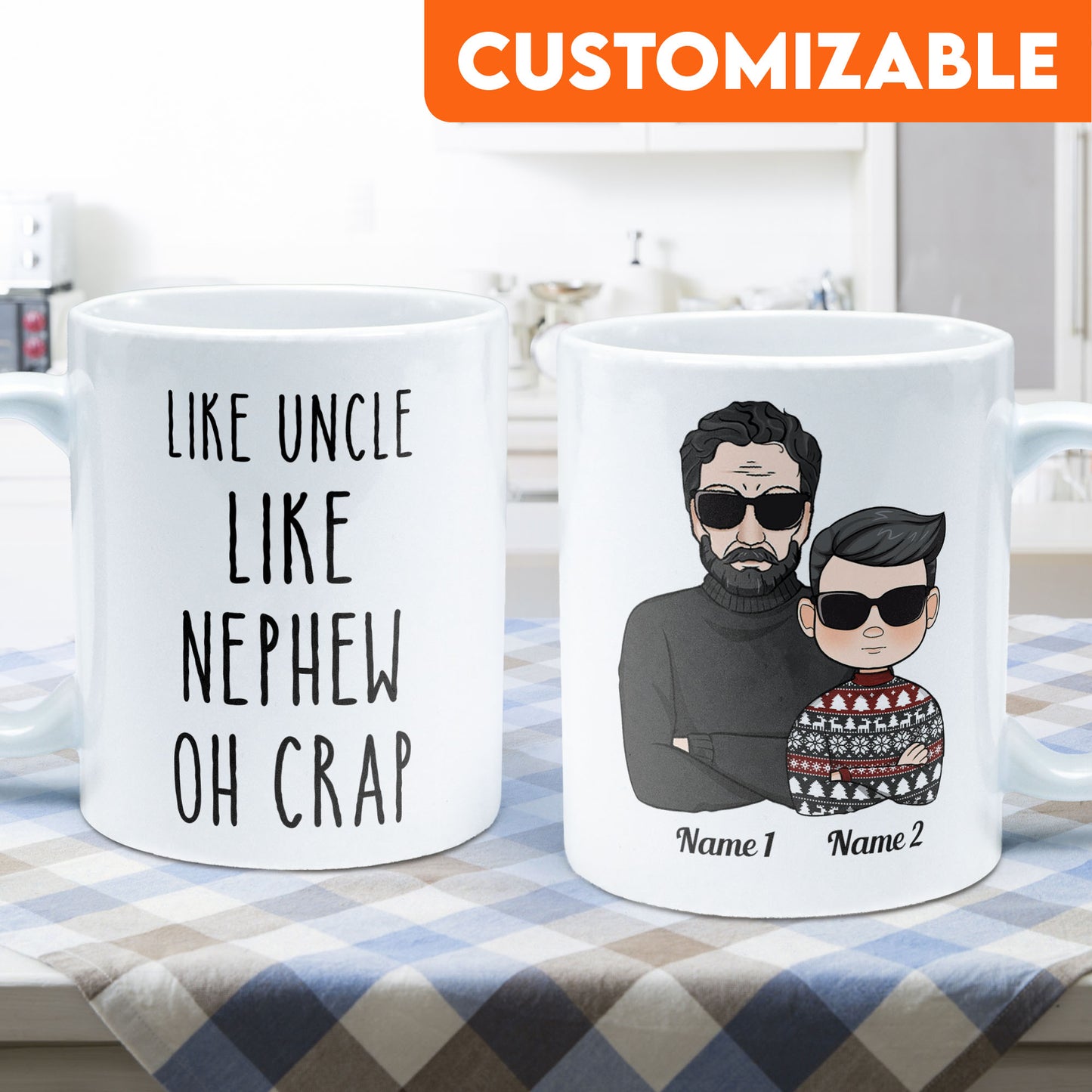 Like Uncle Like Nephew Oh Crap - Personalized Mug
