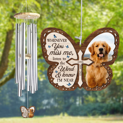 Listen To The Wind And Know I'm Near - Personalized Photo Wind Chimes