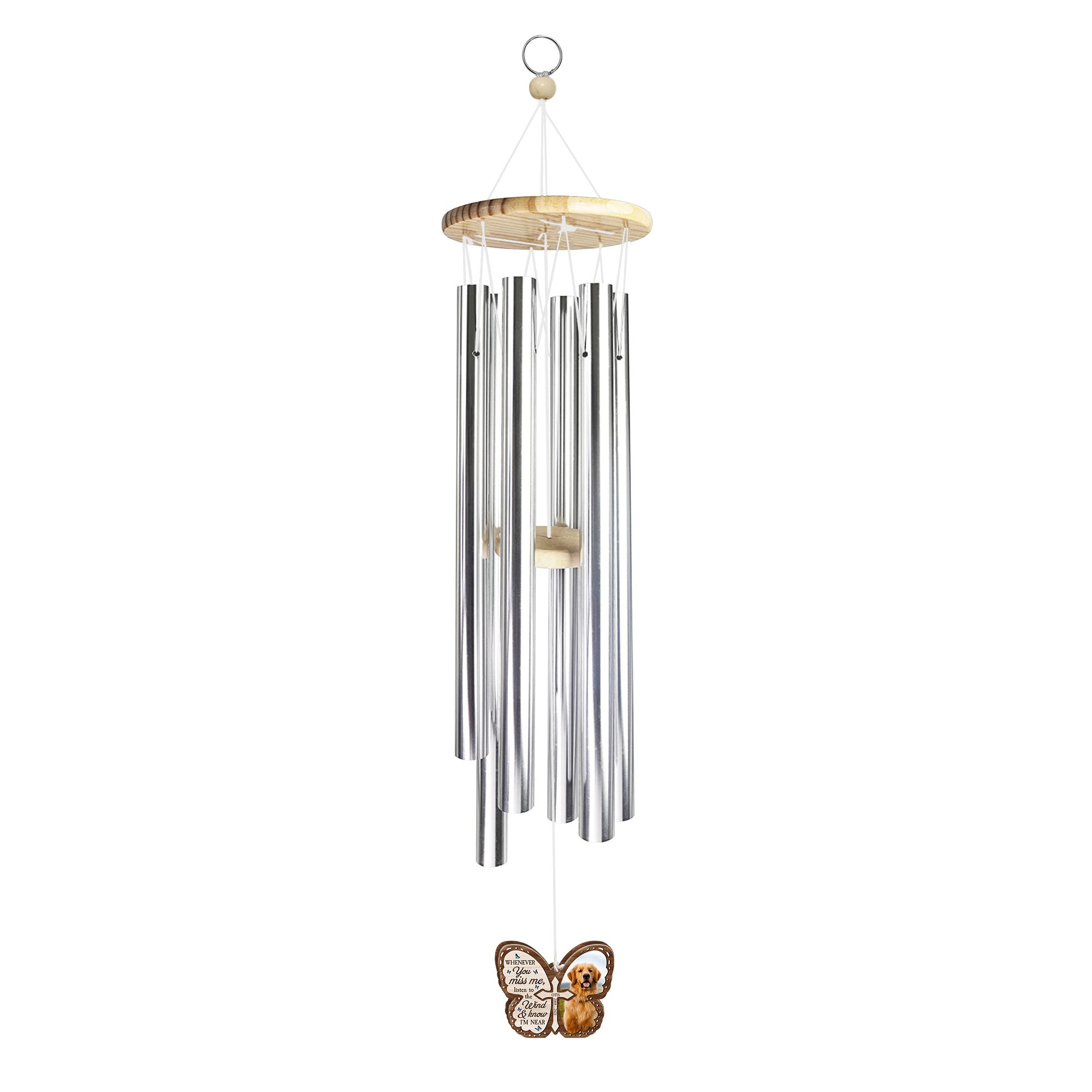 Listen To The Wind And Know I'm Near - Personalized Photo Wind Chimes