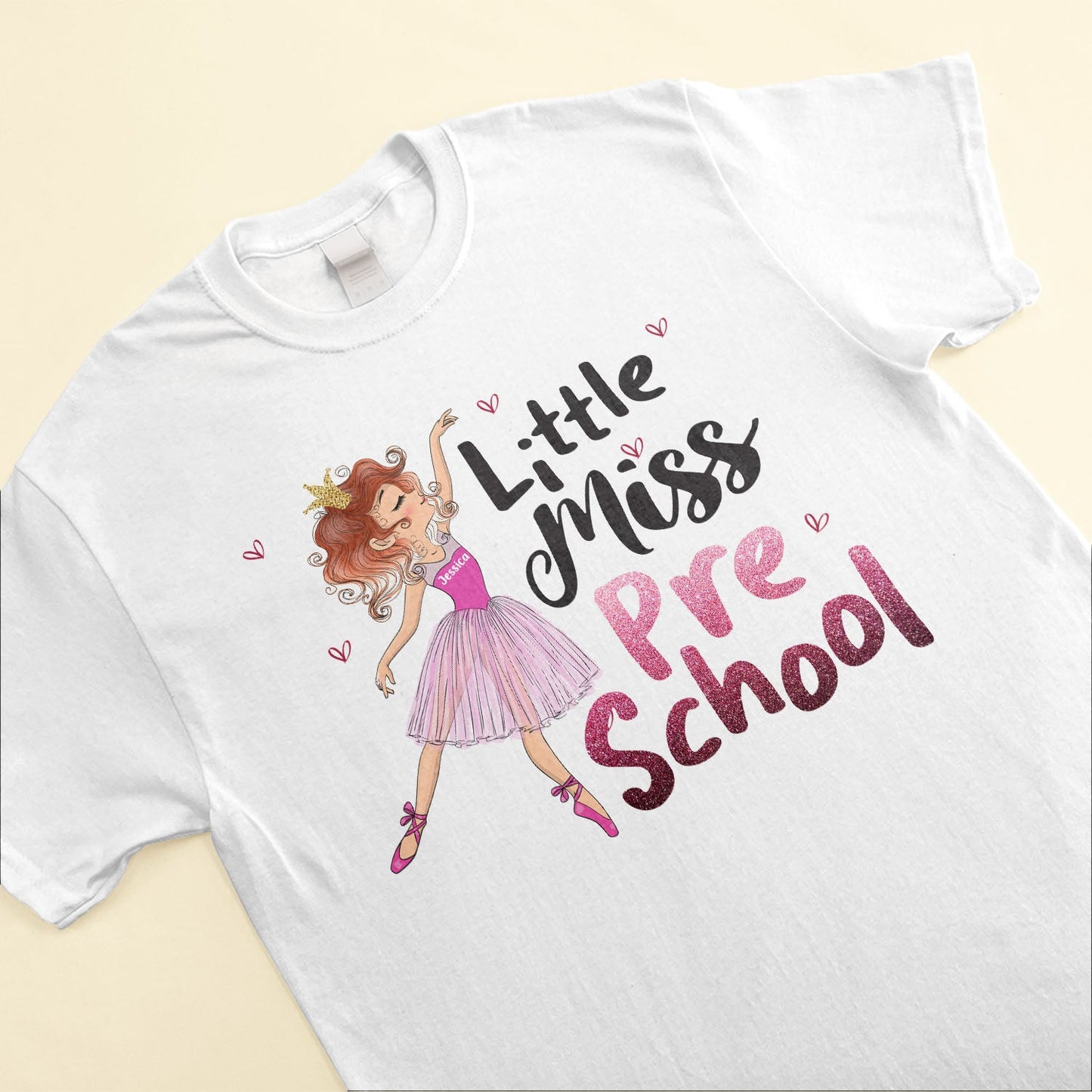 Little Miss First Grade - Personalized Shirt - Back To school Gift For Daughter, School Girl, Student, Kids