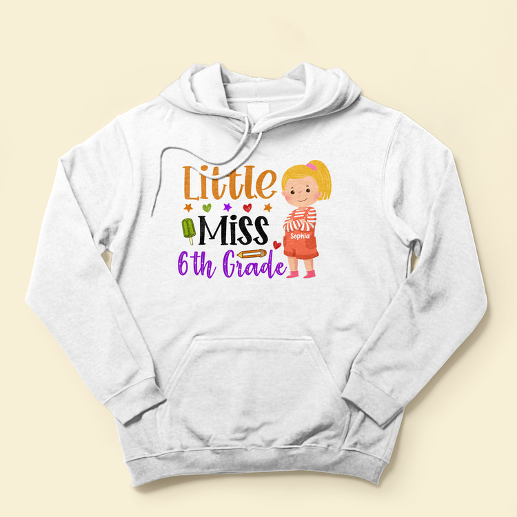 Little Miss/Mister School - Personalized Shirt - Back To SchoolGift For Student Kids, Son, Daughter
