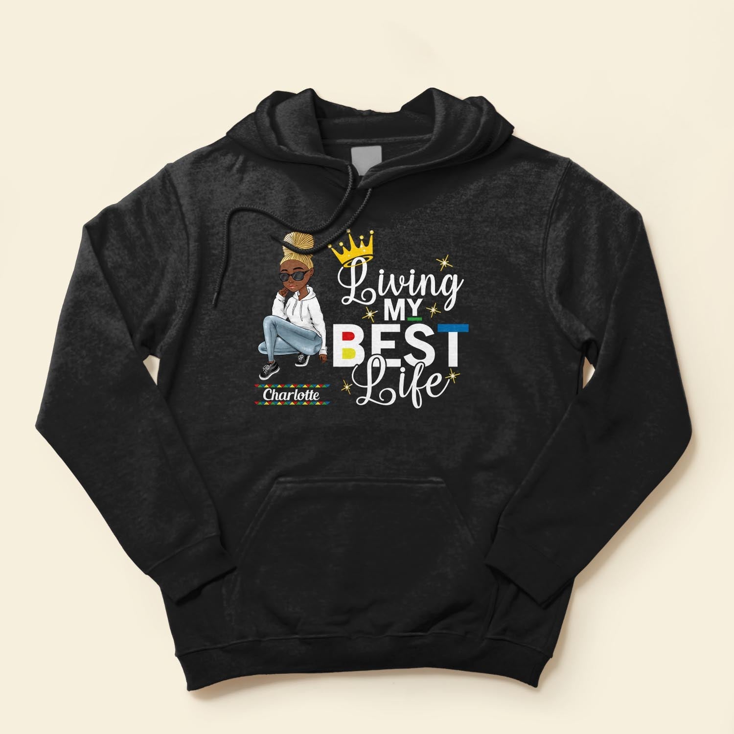 Living My Best Life  - Personalized Shirt - Birthday Gift For Sista, Black Woman - Sassy Girls