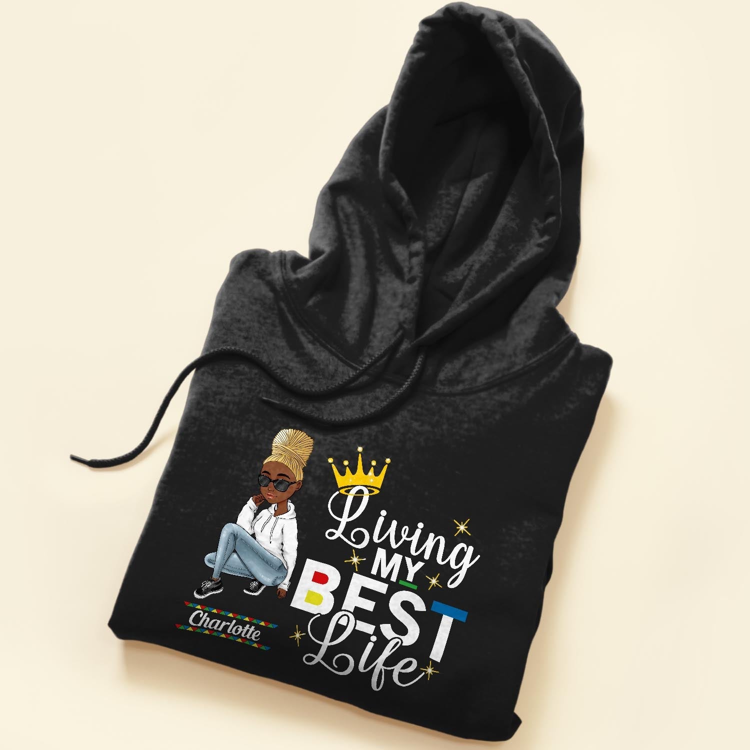 Living My Best Life  - Personalized Shirt - Birthday Gift For Sista, Black Woman - Sassy Girls