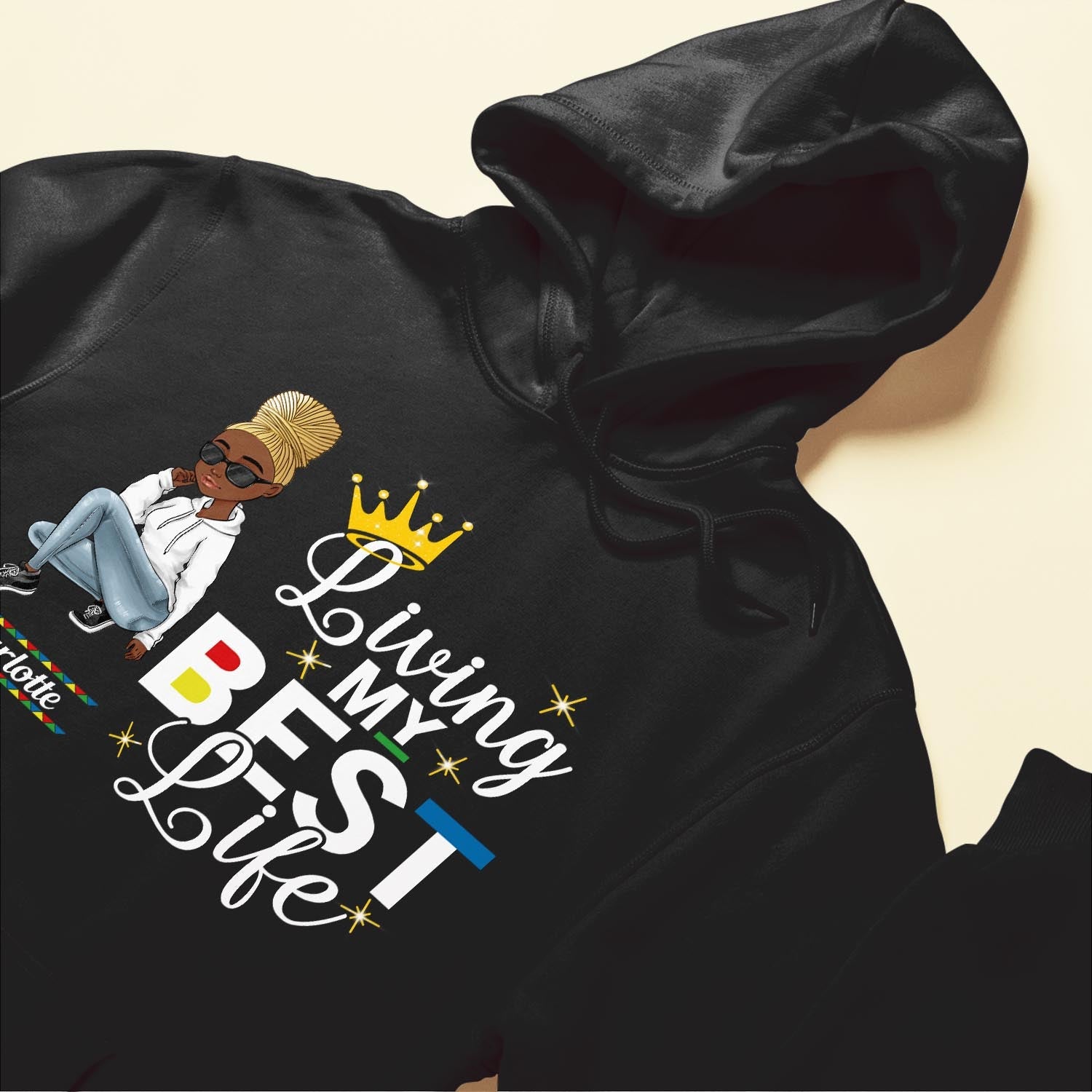 Living My Best Life  - Personalized Shirt - Birthday Gift For Sista, Black Woman - Sassy Girls