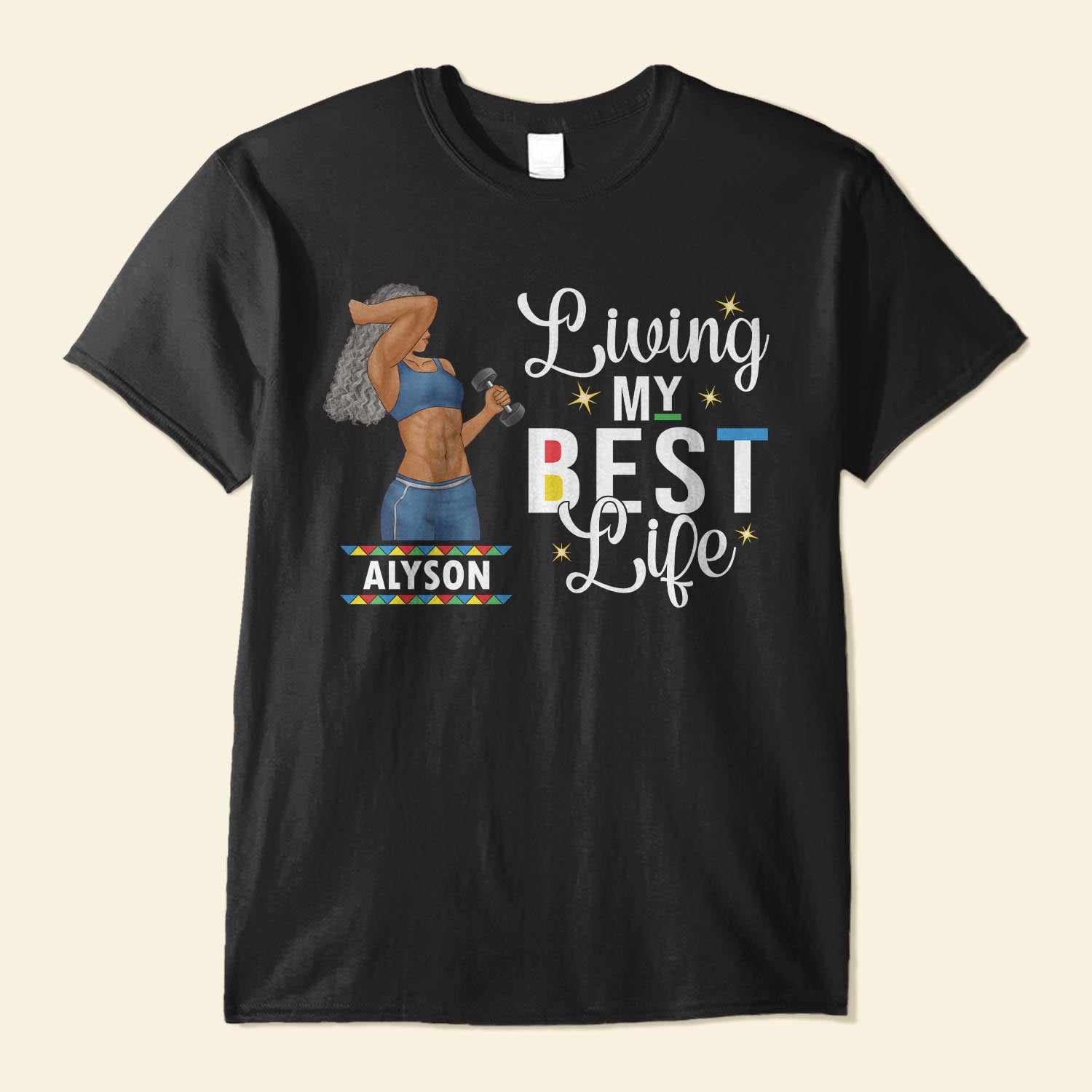 Living My Best Life - Personalized Shirt - Birthday Gift For Fitness Lovers