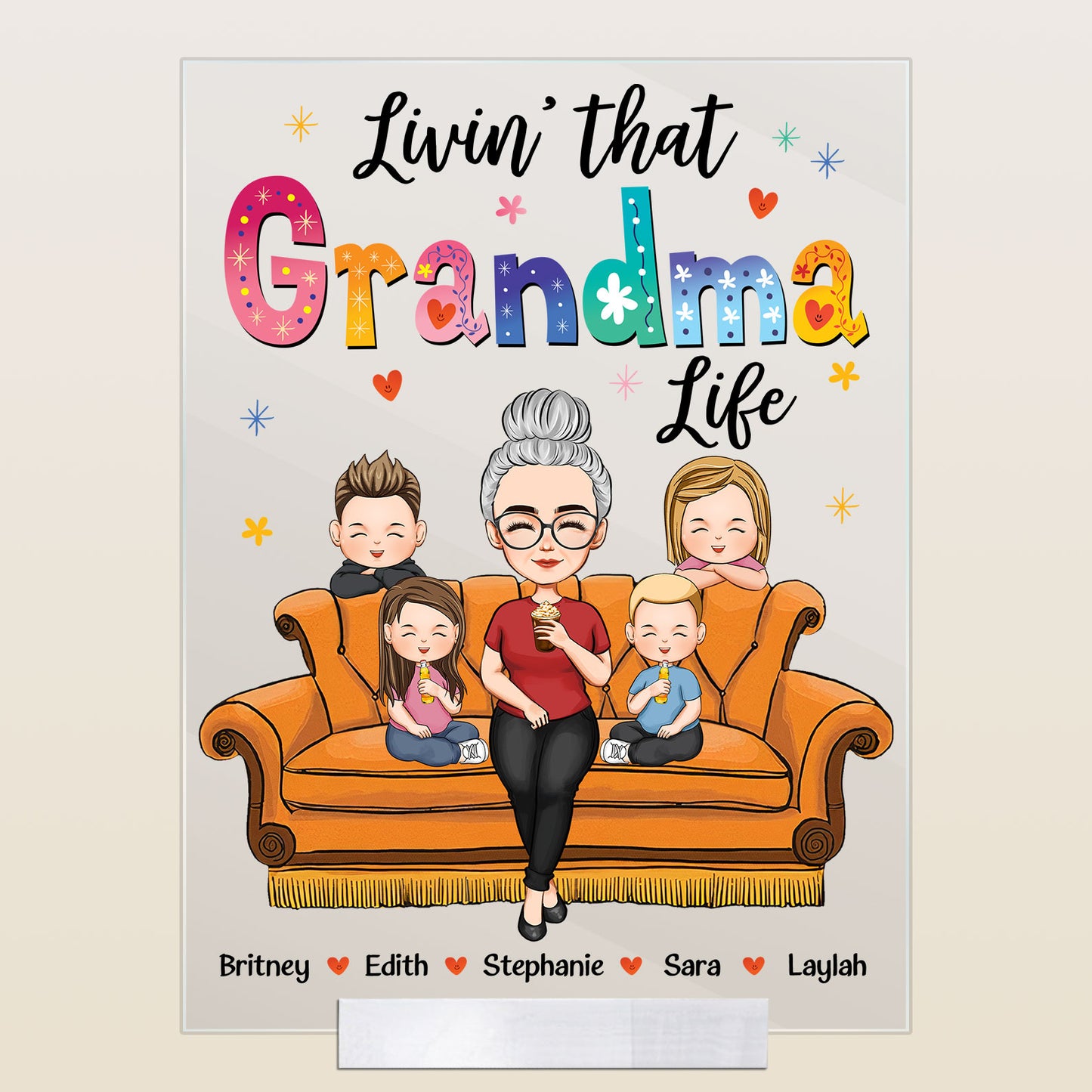 Living That Grandma Life - Personalized Acrylic Plaque