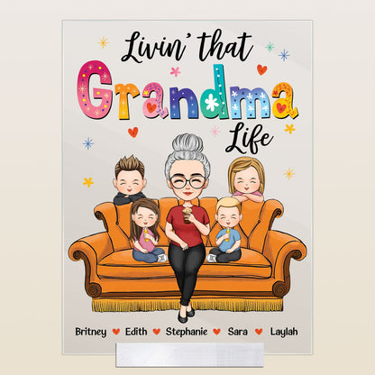 Living That Grandma Life - Personalized Acrylic Plaque