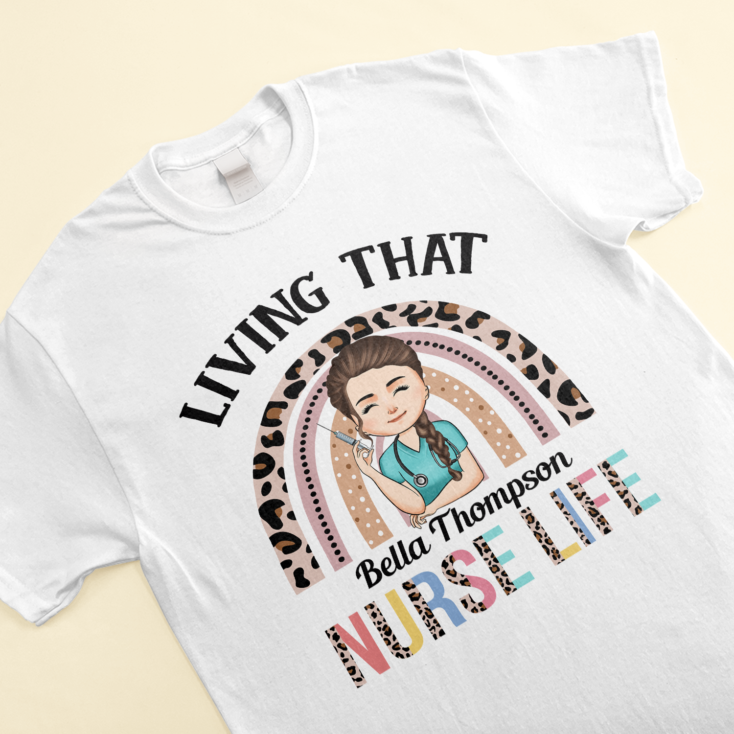 Living That Nurse Life - Personalized Shirt - Birthday Gift For Nurse