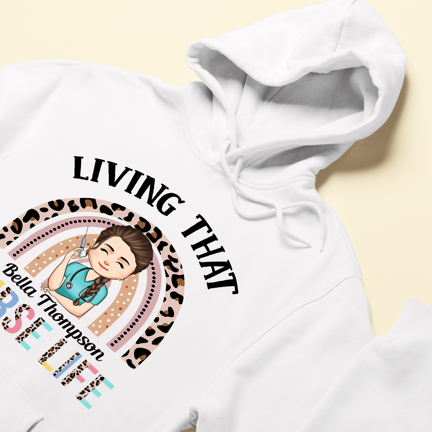Living That Nurse Life - Personalized Shirt - Birthday Gift For Nurse