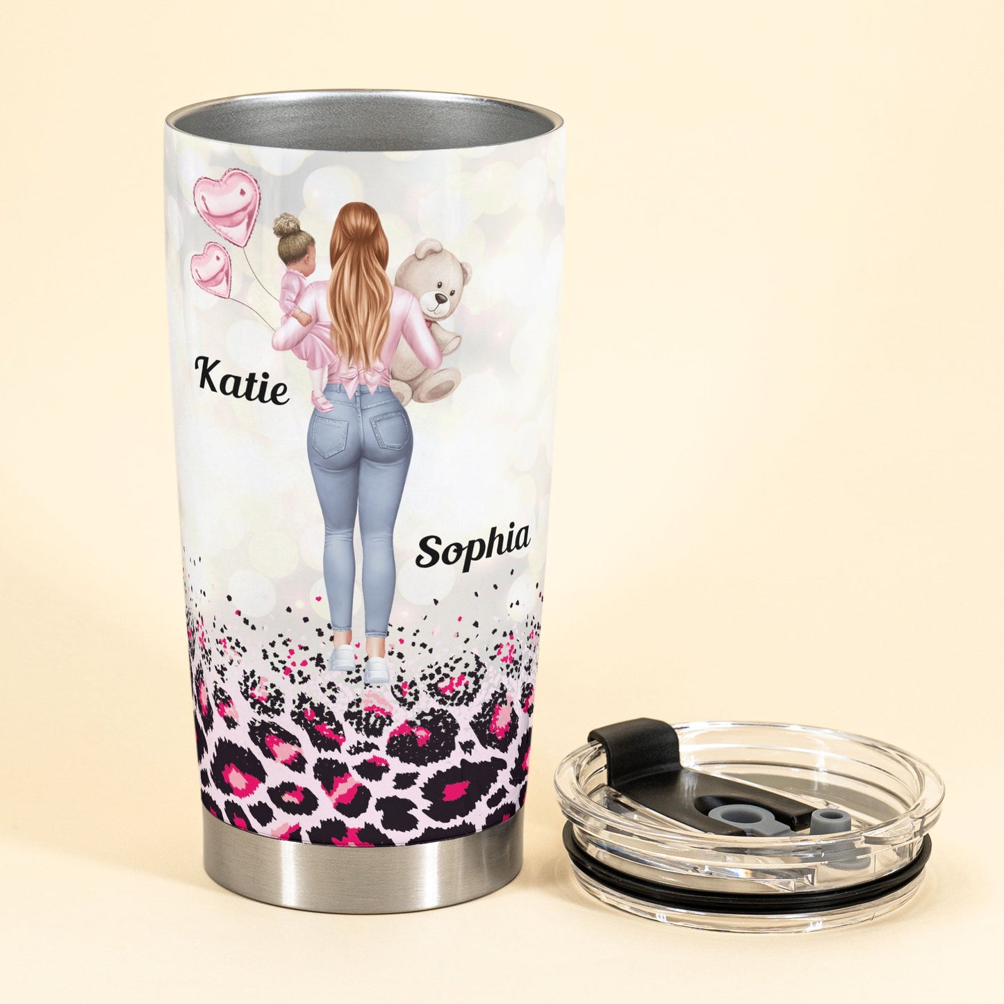 Look At You Becoming A Mom And S#!T - Personalized Tumbler Cup - Birthday, Funny, Mother's Day Gift For Mom, Wife, Friend