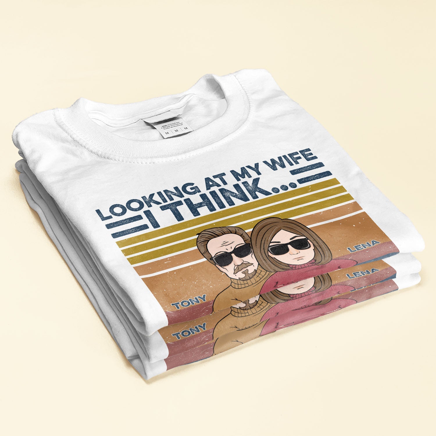 Looking At My Wife - Personalized Shirt - Birthday, Valentine Gift For Husband