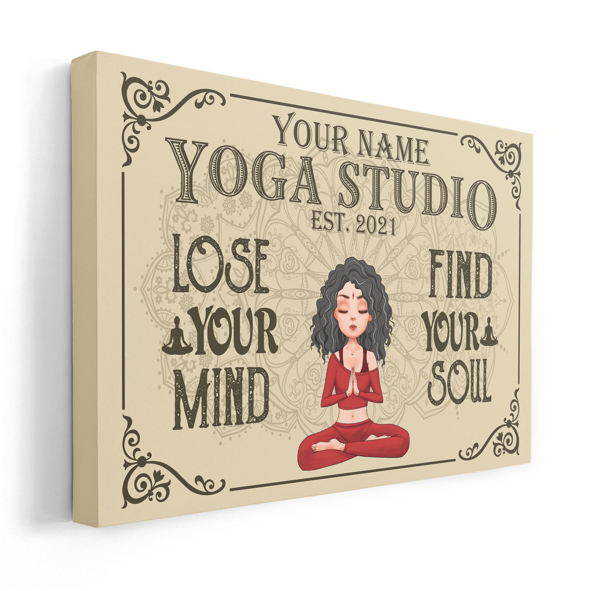 Lose Your Mind Find Your Soul - Personalized Poster/Canvas - Birthday Gift For Yoga Lover