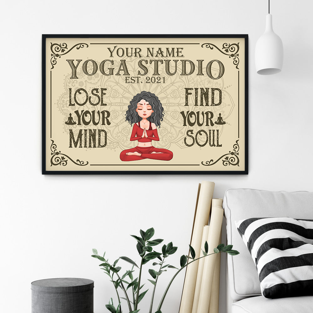 Lose Your Mind Find Your Soul - Personalized Poster/Canvas - Birthday Gift For Yoga Lover