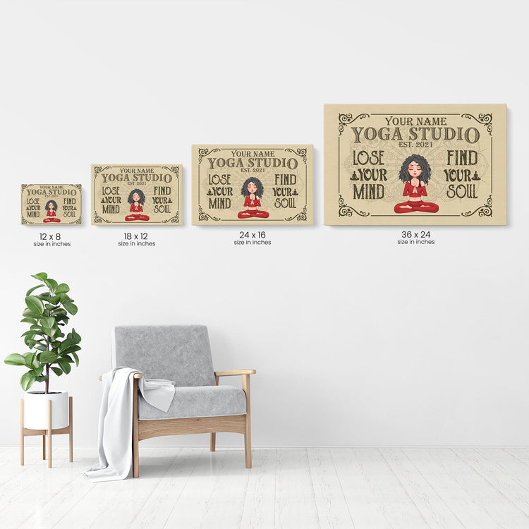 Lose Your Mind Find Your Soul - Personalized Poster/Canvas - Birthday Gift For Yoga Lover