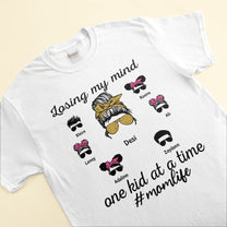 Losing-My-Mind-One-Kid-At-A-Time-Family-Custom-Shirt-Gifts-For-Mother