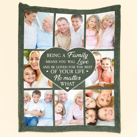 Love And Be Loved For The Rest Of Your Life - Personalized Photo Blanket