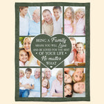 Love And Be Loved For The Rest Of Your Life - Personalized Photo Blanket