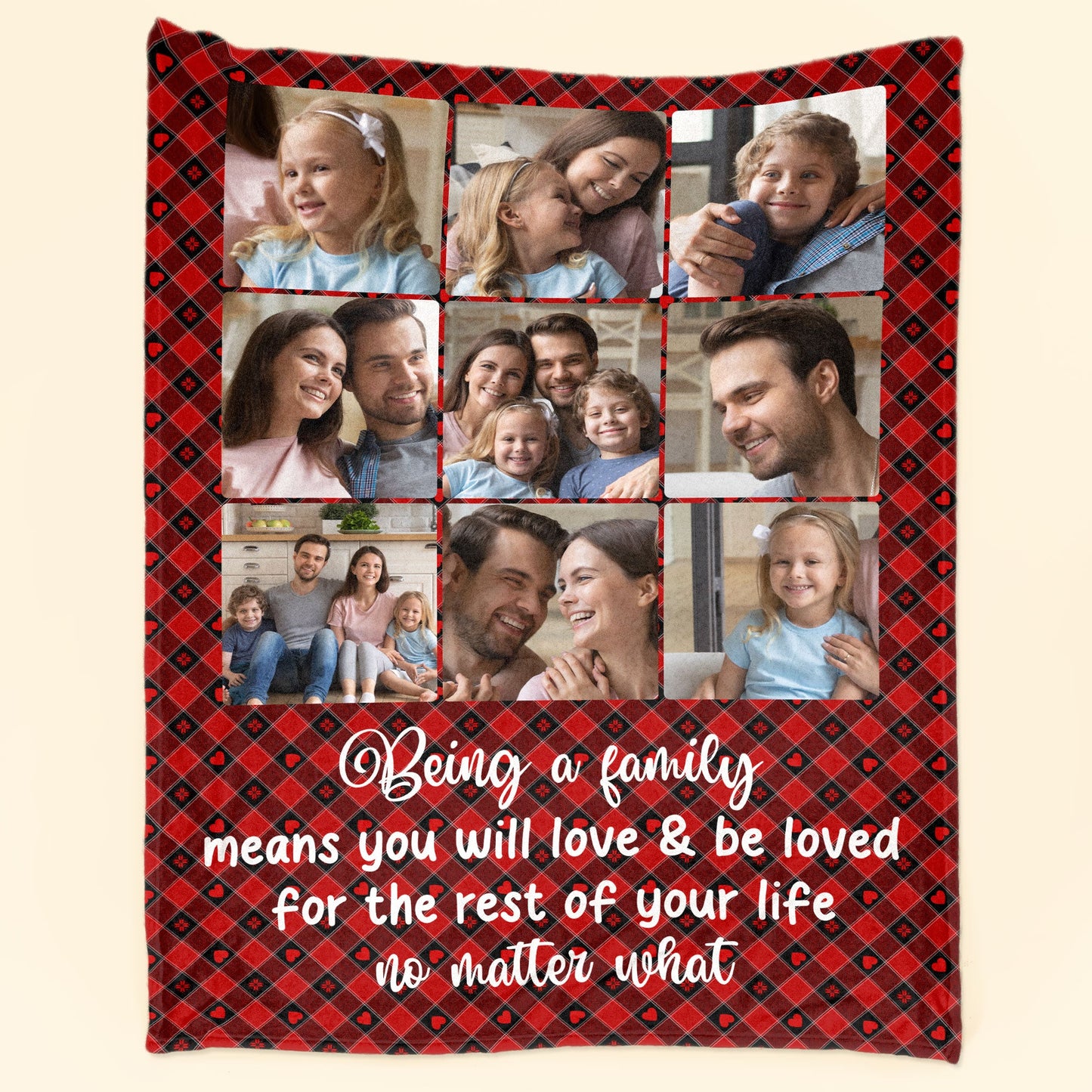 Love And Be Loved - Personalized Photo Blanket