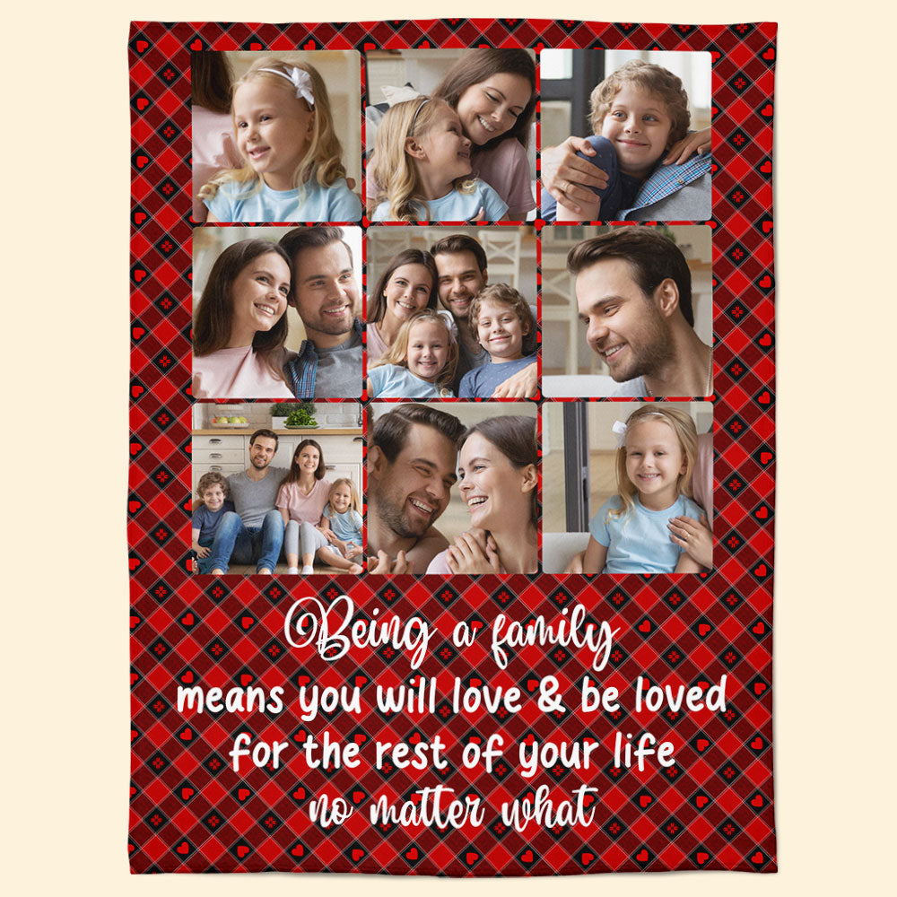 Love And Be Loved - Personalized Photo Blanket